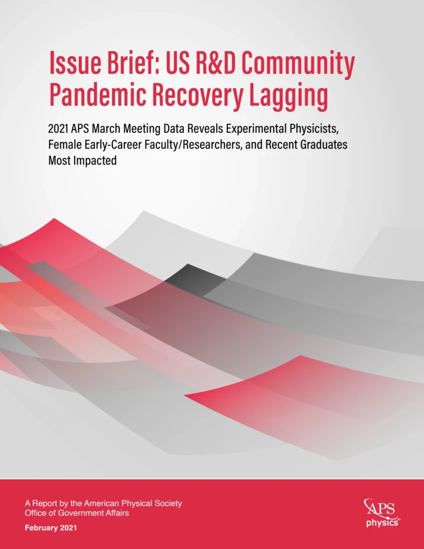 US R&D Community Pandemic Recovery Lagging