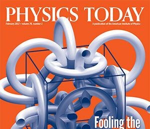 Physics Today cover from 2017