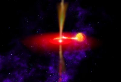 A Black Hole Accreting Matter from a Companion Star