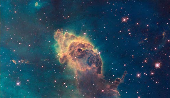 3-light-year-long pillar in the Carina Nebula