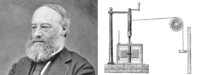 This Month in Physics History<br />
June 1849: James Prescott Joule and the Mechanical Equivalent of Heat