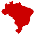 red map of Brazil