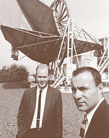 Arno Penzias and Robert Wilson. Photo courtesy of AIP Niels Bohr Library