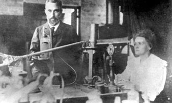 Typical dual-career couple: Marie and Pierre Curie. (Photo courtesy of AIP Emilio Segre Visual Archives)