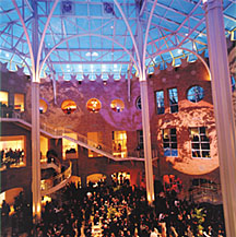 The lavish interior of Atlanta's Fernbank Museum, site of the APS Centennial Gala Celebration. 