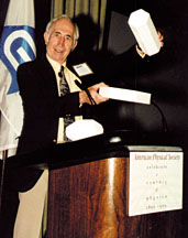 Robert Greenler letured at the APS Centennial Meeting this past March.