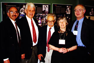 Leading members of the Northwest Section. From left to right are: Yogi Gupta, Erich Vogt, Ernie Henley, Mary Alberg, David Measday. Photo by Dave Hendrie