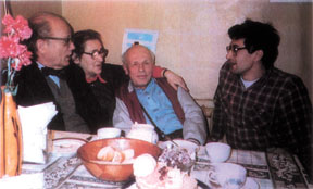 Herman Feshbach with Elena Bonner, Andrei Sakharov, and Alexi Semenov, Moscow, 1987.