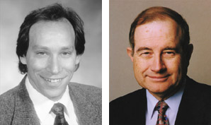 Lawrence Krauss (left); Neal Lane (right).