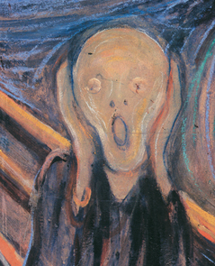 The Scream (1893) by Edvard Munch (National Gallery, Oslo Norway)