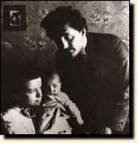Einstein and his first wife with their first-born son.