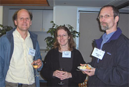Daniel Dubin of UCSD (left) and Adrienne Dubin are shown with colleague Kim Griest of UCSD