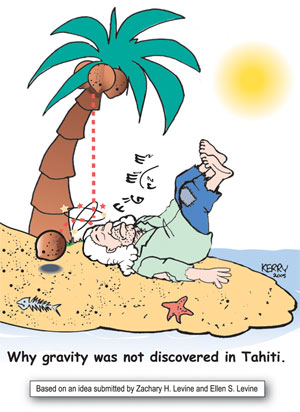 Why gravity was not discovered in Tahiti