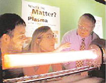 Demonstrations of plasma, its mystery, beauty, and power, were available at the DPP-sponsored Plasma Sciences Expo.