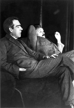 Niels Bohr and Albert Einstein in 1925.