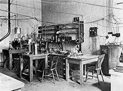 Sir Ernest Rutherford's laboratory