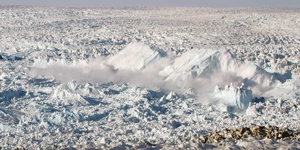 Icebergs from Ilulissat glacier in Greenland