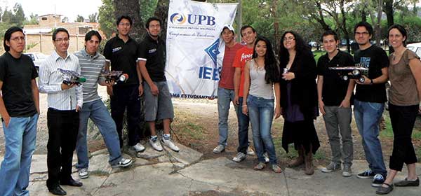 Students from an alternative energy class in Cochabamba, Bolivia