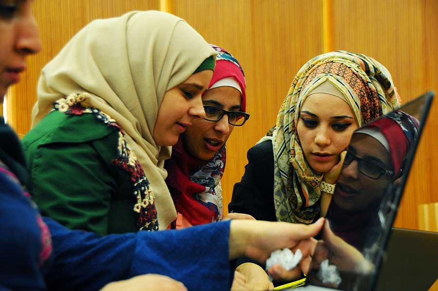Students attending the Palestine Advanced Physics School
