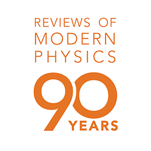 Reviews of Modern Physics 90 years logo